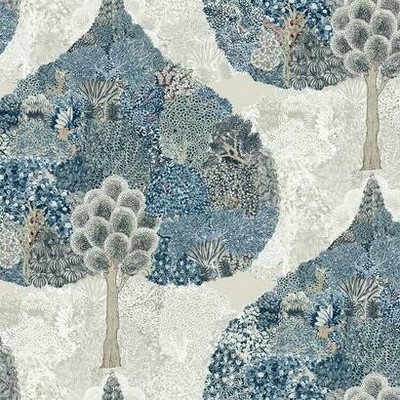 York Wallcovering Mystic Forest Wallpaper Blue