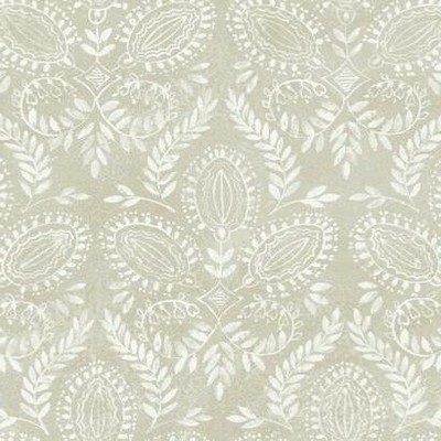 York Wallcovering Laurel Damask Wallpaper Off White