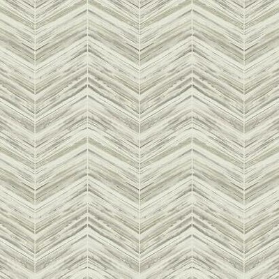 York Wallcovering Petite Watercolor Chevron Wallpaper Cream
