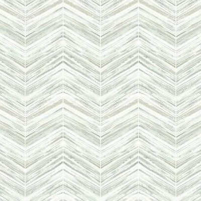 York Wallcovering Petite Watercolor Chevron Wallpaper White/Gray