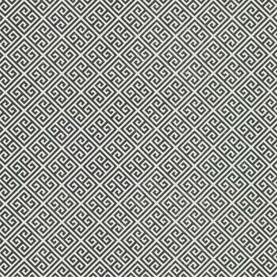 York Wallcovering Grecian Geometric Wallpaper Black