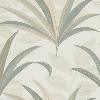 York Wallcovering El Morocco Palm Wallpaper White/Off Whites