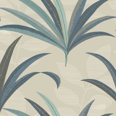 York Wallcovering El Morocco Palm Wallpaper Beiges