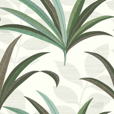 York Wallcovering El Morocco Palm Wallpaper White/Off Whites
