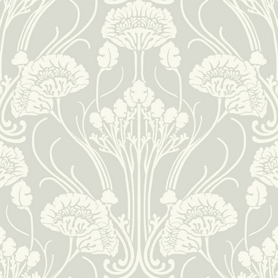 York Wallcovering Nouveau Damask Wallpaper Blacks