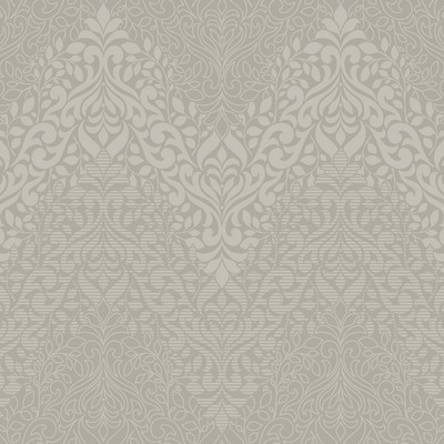 York Wallcovering Folklore Wallpaper metallic gray/off white