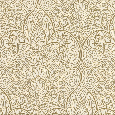 York Wallcovering Paradise Wallpaper off white/metallic gold