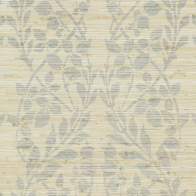 York Wallcovering Botanica Organic Wallpaper silver metallic/gray