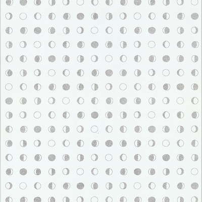 York Wallcovering Lunar Wallpaper - White/Silver White/Off Whites
