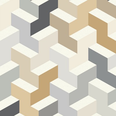 York Wallcovering The Right Angle Wallpaper - Neutral Yellows
