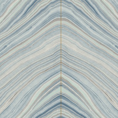 York Wallcovering Onyx Strata Wallpaper Blue