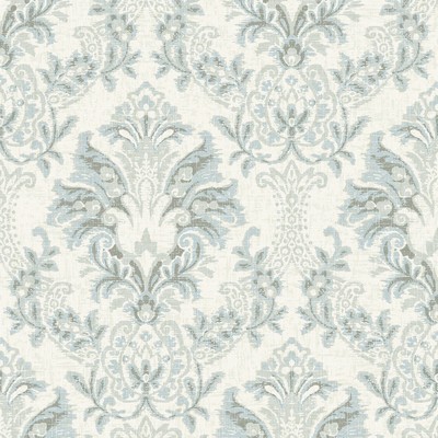 York Wallcovering Bold Brocade Wallpaper Blue, Grey
