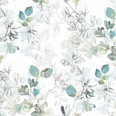 York Wallcovering Arbor Vine Wallpaper Blue, Green
