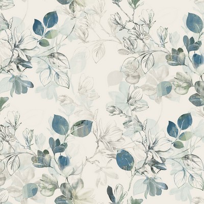 York Wallcovering Arbor Vine Wallpaper Blue