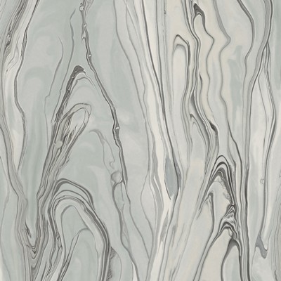 York Wallcovering Liquid Marble Wallpaper Gray