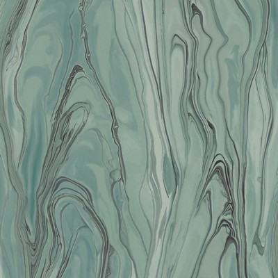 York Wallcovering Liquid Marble Wallpaper Green