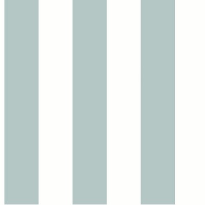 York Wallcovering Awning Stripe Wallpaper Light Gray