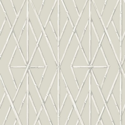 York Wallcovering Riviera Bamboo Trellis Wallpaper Cream