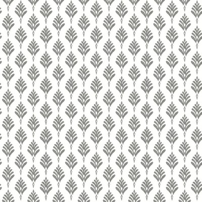 York Wallcovering French Scallop Wallpaper Gray