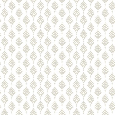 York Wallcovering French Scallop Wallpaper Off White