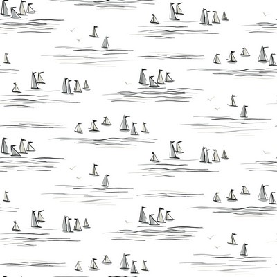 York Wallcovering Full Sails Wallpaper Neutral