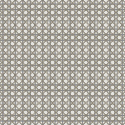 York Wallcovering Rattan Overlay Lattice Wallpaper Gold/Grey