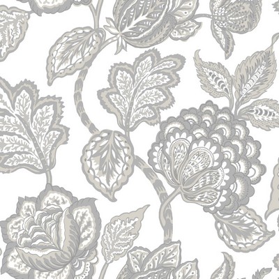 York Wallcovering Midsummer Jacobean Wallpaper Gray / White