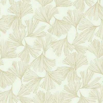 York Wallcovering Ginkgo Toss Wallpaper Gold