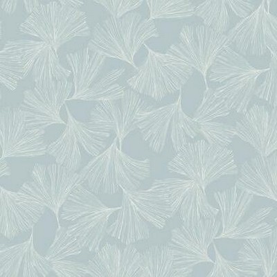York Wallcovering Ginkgo Toss Wallpaper Blue