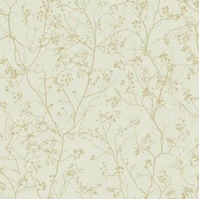 York Wallcovering Luminous Branches Wallpaper Cream/Gold