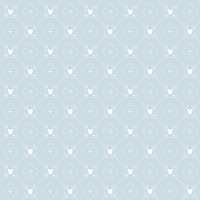 York Wallcovering Disney Mickey Mouse Argyle Wallpaper Blue