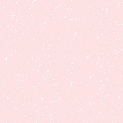York Wallcovering Disney Mickey Mouse Star Wallpaper Pink