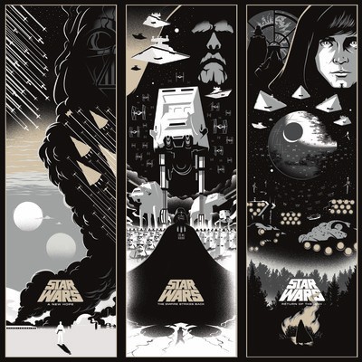 York Wallcovering Star Wars: Celebrating The Saga Border Wallpaper Border Black/White/Cream