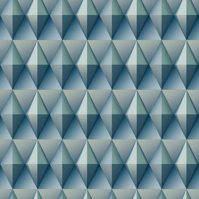 York Wallcovering Paragon Geometric Wallpaper Blue