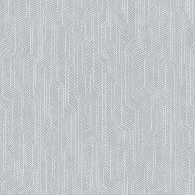 York Wallcovering Metropolis Geometric Wallpaper Blue