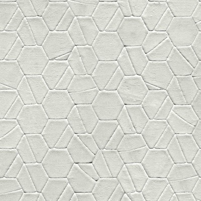 York Wallcovering Tiled Hexagon Wallpaper Light Grey, Light Gray