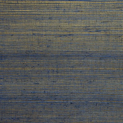 York Wallcovering Plain Sisals Wallpaper  Indigo/Gold