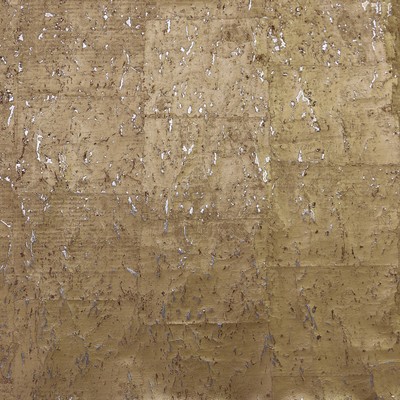 York Wallcovering Cork Wallpaper  Gold