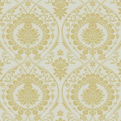 York Wallcovering Imperial Damask Wallpaper Off White/Gold