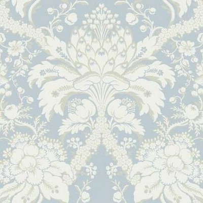 York Wallcovering French Artichoke Dam Wallpaper Blue