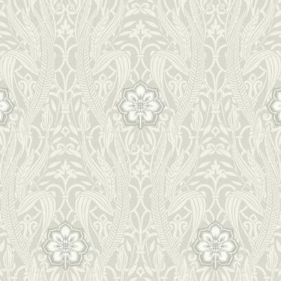 York Wallcovering Gatsby Damask Wallpaper Gray