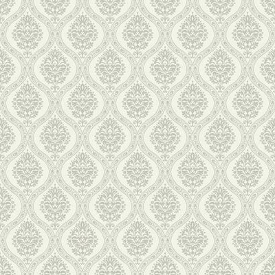 York Wallcovering Petite Ogee Wallpaper Taupe