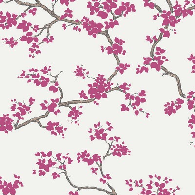 York Wallcovering Branches Wallpaper Pink