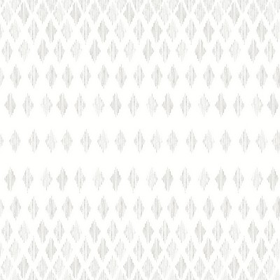 York Wallcovering Diamond Ombre Wallpaper Linen/White