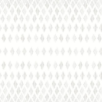 York Wallcovering Diamond Ombre Wallpaper Linen/White