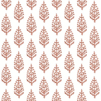 York Wallcovering Paisley On Calico Wallpaper Orange