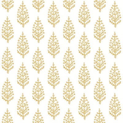 York Wallcovering Paisley On Calico Wallpaper Yellow