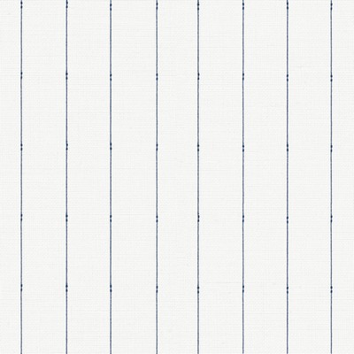York Wallcovering In Stitches Stripe Wallpaper Navy/Cream