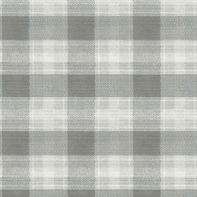 York Wallcovering Woven Buffalo Check Wallpaper Gray