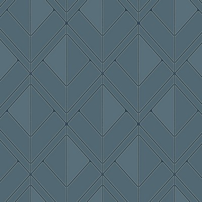 York Wallcovering Diamond Shadow Wallpaper Blue